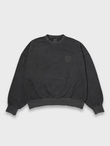 GHOST SWEATSHIRT PIGMENT DYED - CHARCOAL