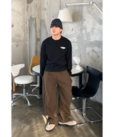 Side-ring wide pants