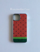 Watermelon Epoxy Silver Case