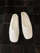 Woven square flats 