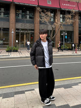  Basic pintuck wide sweatpants
