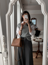 Jennie Slim Ribbed Mock Neck Knit / 4 colors