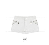 ルーペン レース ジッパー ロールアップ ショーツ