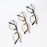 Knouun Round titanium glasses CODE. 101. A Black