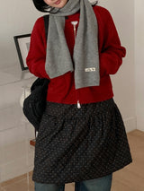 Hudley Pocket High Neck Knit Zip-Up Cardigan