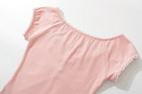 Ringo Lace Neck Half T-shirt