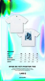 SP25 SS イエティポスターTシャツ (ホワイト)