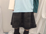 Number-printed color long sleeve
