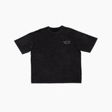 "FIRE48 BW" ウォッシュドTシャツ | ブラック