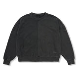 Insideout Docking Pigment Washed Oversized Crewneck Charcoal