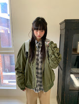 [unisex] ユーインビーツーウェイシャーリングフードフライトジャンパー