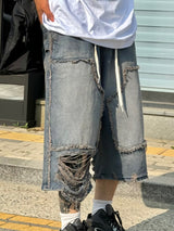 Blue low vintage half pants 1C