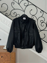 BOMBER LEATHER JACKET