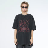 Cast Dreams No Worries Pigment Half Sleeve T Charcoal