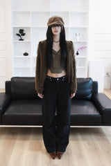 [Sepia] Stud cotton pants