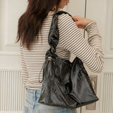 Large Bag Satin Black