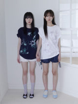 クレヨンフルーツTシャツ (ペアホワイト)