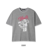 べロッドクロッププリントショートスリーブTシャツ