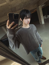 Quro ネックレス リブTシャツ