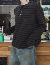 ラブピグメントヘンリーネック長袖Tシャツ