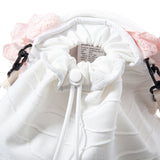 Grandma's Apron String Bag White Pink