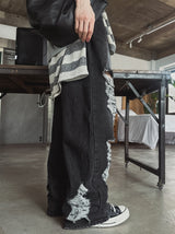 [LAN ARCHIVE] Destroyed Wide Denim Pant