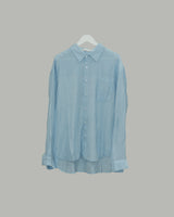 Tory Pleated Shirt (SkyBlue)