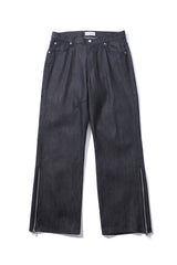 Zipper Denim Pants (Deep Blue)