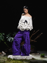 RELABEL 24AW Chrysalis - Chrysalis by Chrysalis Multi-Pocket Pleated Loop Machete Nylon Pants