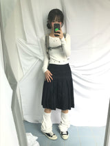 Eyelet Cropped Punching T