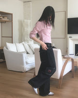 ウェルシュパッチステッチワイドカーゴパンツ