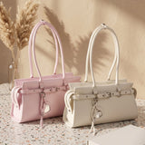 Ballet-core Baguette Shoulder Tote Bag