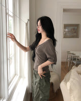 Taysi Roll-up Three Quarter T-shirt