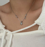 coii Round Coin Ball Layered Ruffle Bold Long Short Necklace