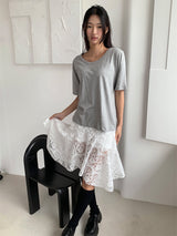 エアーUネックルーズTシャツ (5C)