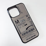 Fresh Love Delivery Label Bumper Mirror Phone Case (BK)