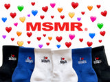 I Love MSMR Logo Quarter Socks Black