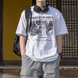 Oversized Fit Olympia Printed Short Sleeve Tee