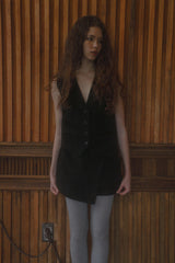 Early corduroy mini skirt_black