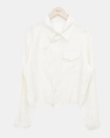 Kyuhi Diagonal Button One-Pocket Collar Shirt