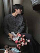ASCLO Bokashi Crop Cardigan (3color)