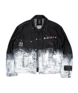 BBD Anxiety Smoke Graphic Denim Jacket (Black)