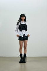 ARI RIBBON BUSTIER / BLACK