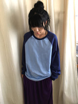[unisex] クローブ オーバーフィット ラグラン ロングスリーブ Tシャツ