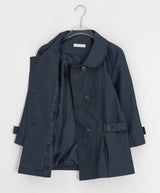Yukomi Three Quarter Button Nylon Double Jacket