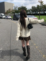 Search Leather Vintage Eyelet Buckle Shoulder Bag