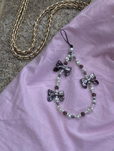 【MADE】 Black Bow Phone Charm