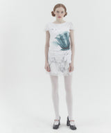 Precious Key Lace Skirt White