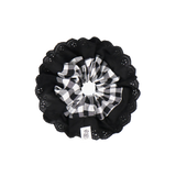 CHECK LACE SCRUNCHIE (3 COLORS)