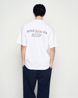 25FW ボーダーラインベーシックロゴショートスリーブTシャツ ホワイト